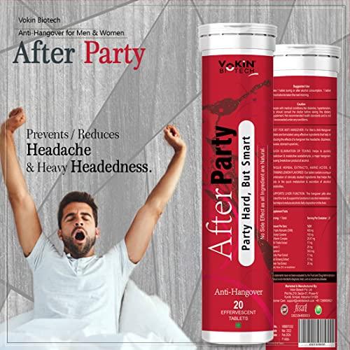Vokin Biotech Vokin Biotech After Party Anti-Hangover for Men & Women 20 Effervescent Tablets (Pack of 2)
