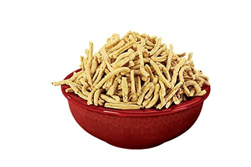 Aakash Namkeen Aakash Namkeen Ratlami Sev | Traditional Spicy Indore Malwa Namkeen | Famous Indian Snacks | (Pack of 2), 350 GM Each