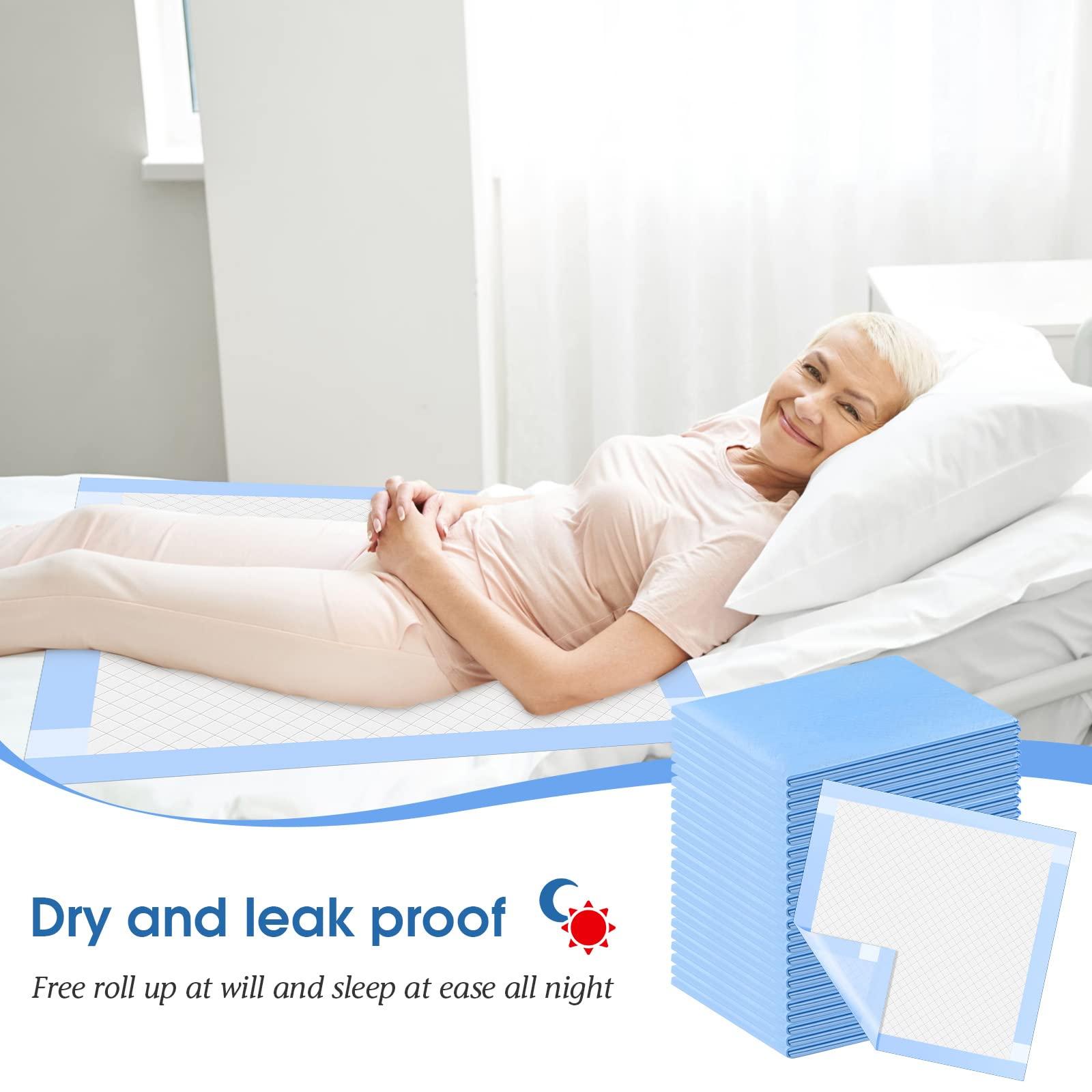 B BEARALS Bearals Disposable Bed Pads with Adhesive Strips, 36x36 Inch, X-Large Disposable Bed Pads for Incontinence, Ultra Soft Disposable Underpads (Pack of 30)