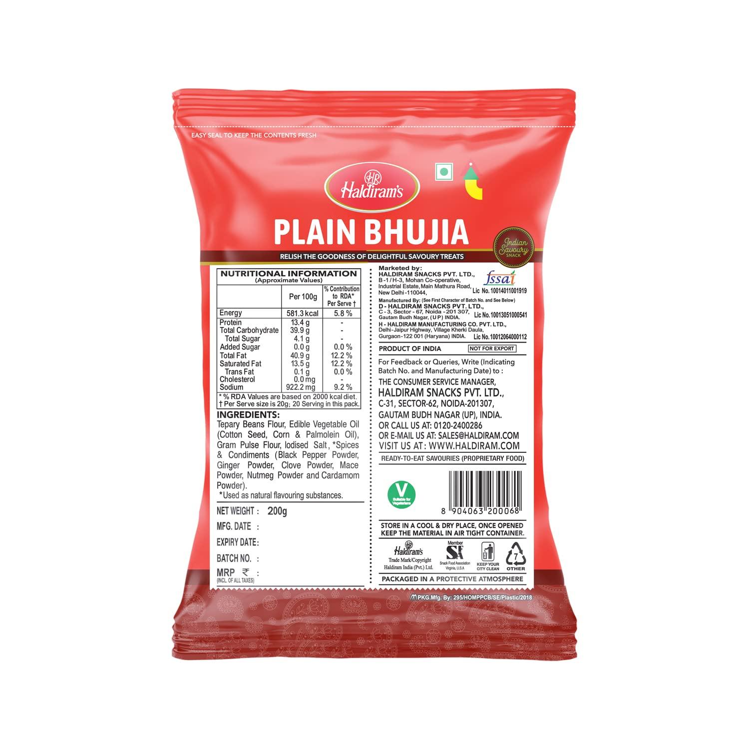 Haldiram's Haldirams Bhujia Plain, 200g