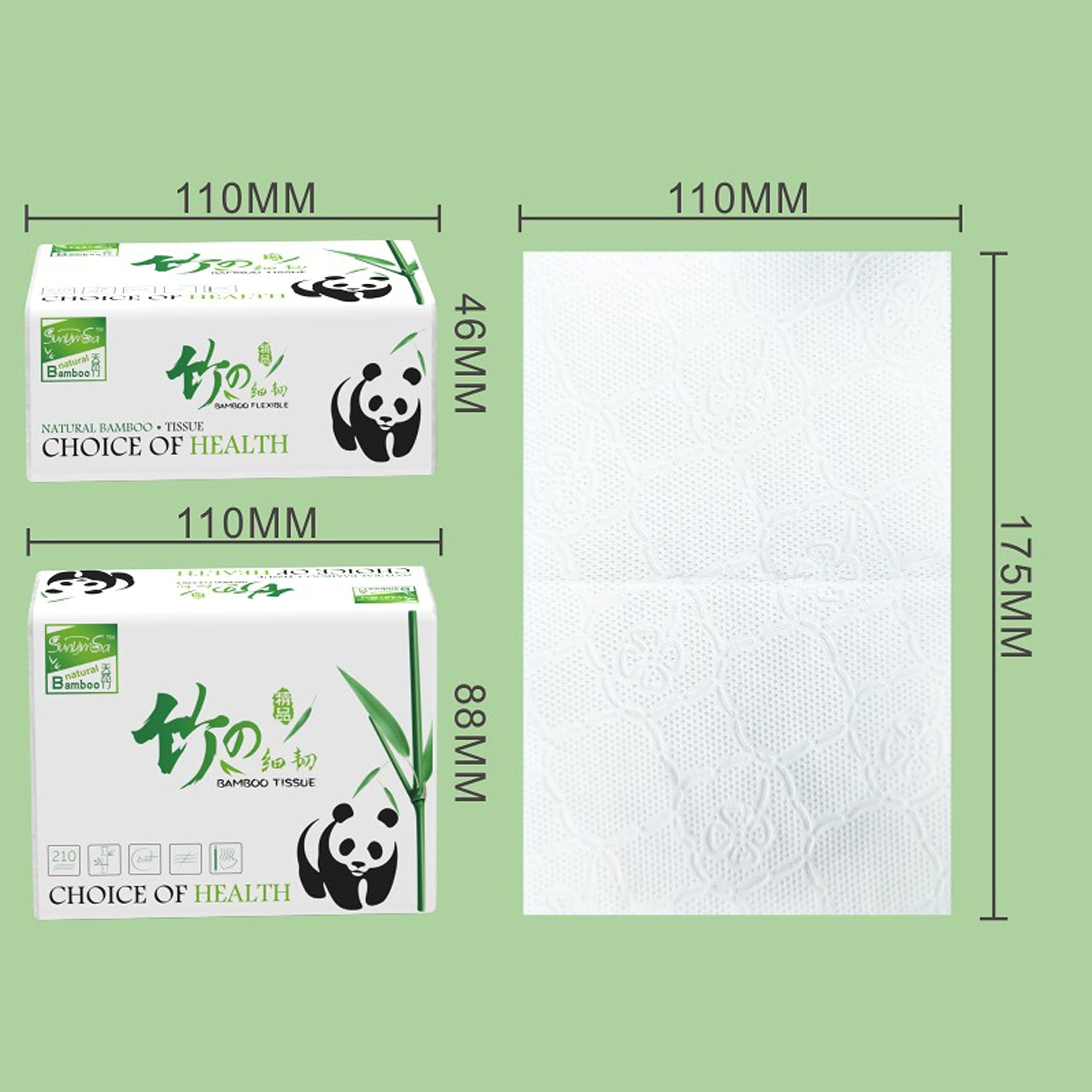 Orange Paper Orange Paper 3 Ply bamboo pulp Facial Tissue Soft Pack, Car Tissue Refill, Disposable Facial Tissues, Face Towel, Tissues Travel Size Pack for Car, 70 Pulls per pack (Pack of 5)