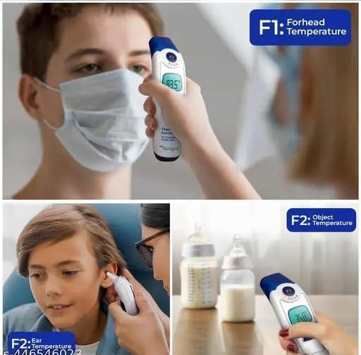 BPL Medical Technologies BPL Medical Technologies Accu Digit Non Contact Dual Infrared Thermometer, Multi-Purpose, Wide Range (White)