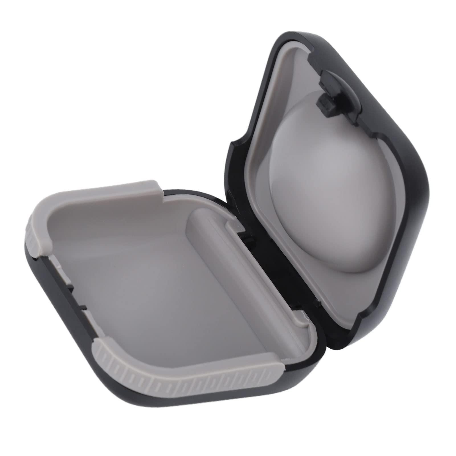 Aika Aika ABS CIC Waterproof Hearing Aid Case Professional Protection for Travel and Protect Your Hearing Aid from Damaging (Model-1, Black)