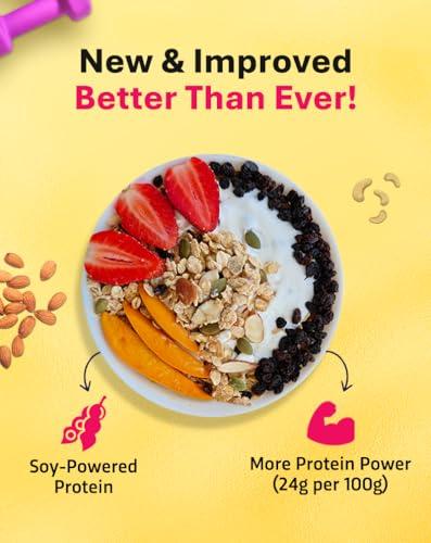 True Elements True Elements High Protein Muesli 400g - 20g Clean Protein | Millets, Seeds, Almonds & Black Currant | 100% Wholegrain Breakfast Cereal