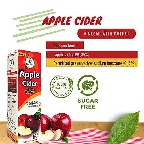 RISHI YOG Rishi Yog Apple Cider Vinegar With Mother, Ayurvedic & Natural, Natural Apple Juice, Ayurvedic Apple Cider Vinegar, No Artificial Colors, No Preservative 500 Ml