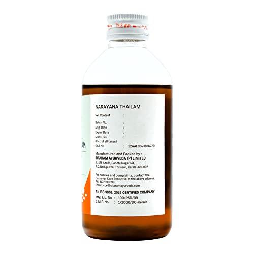 SITARAM Sitaram Ayurveda Narayana Thailam | Narayana Thailam Oil | Nayarana Tailam For Pain Relief (200 ml)