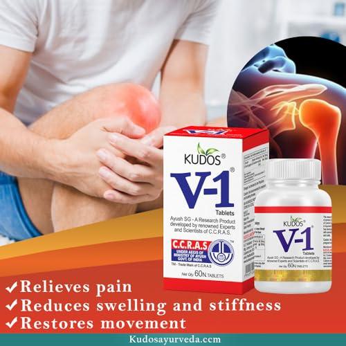 Kudos Kudos V-1 Pain Relief (60 Tablets + Pain Relief Cream)
