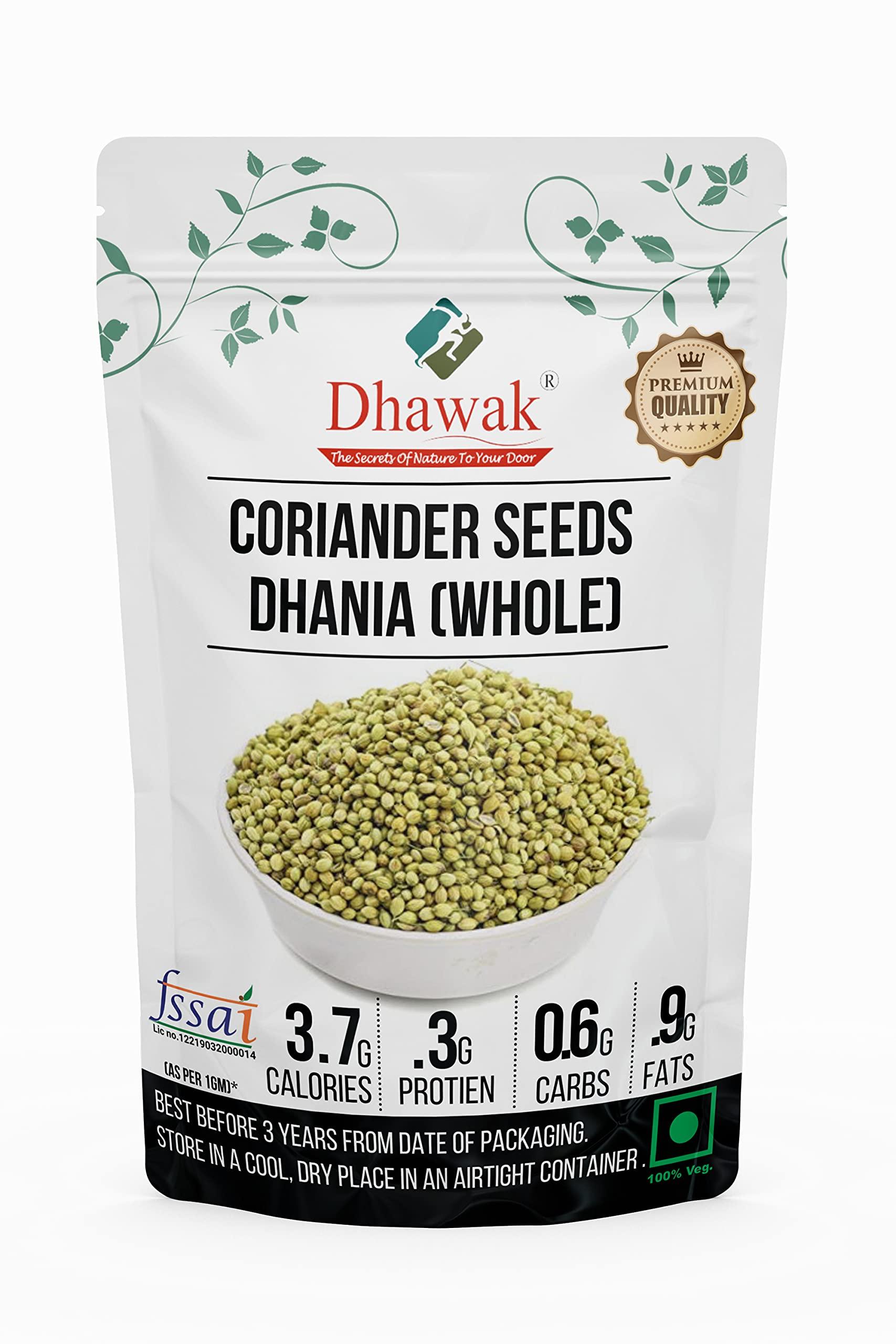 DHAWAK Dhawak Coriander Seeds Whole - 700 GMS. | Dhaniya Seeds | Sabut Dhania | Whole Dhania Seeds | Dhania Whole