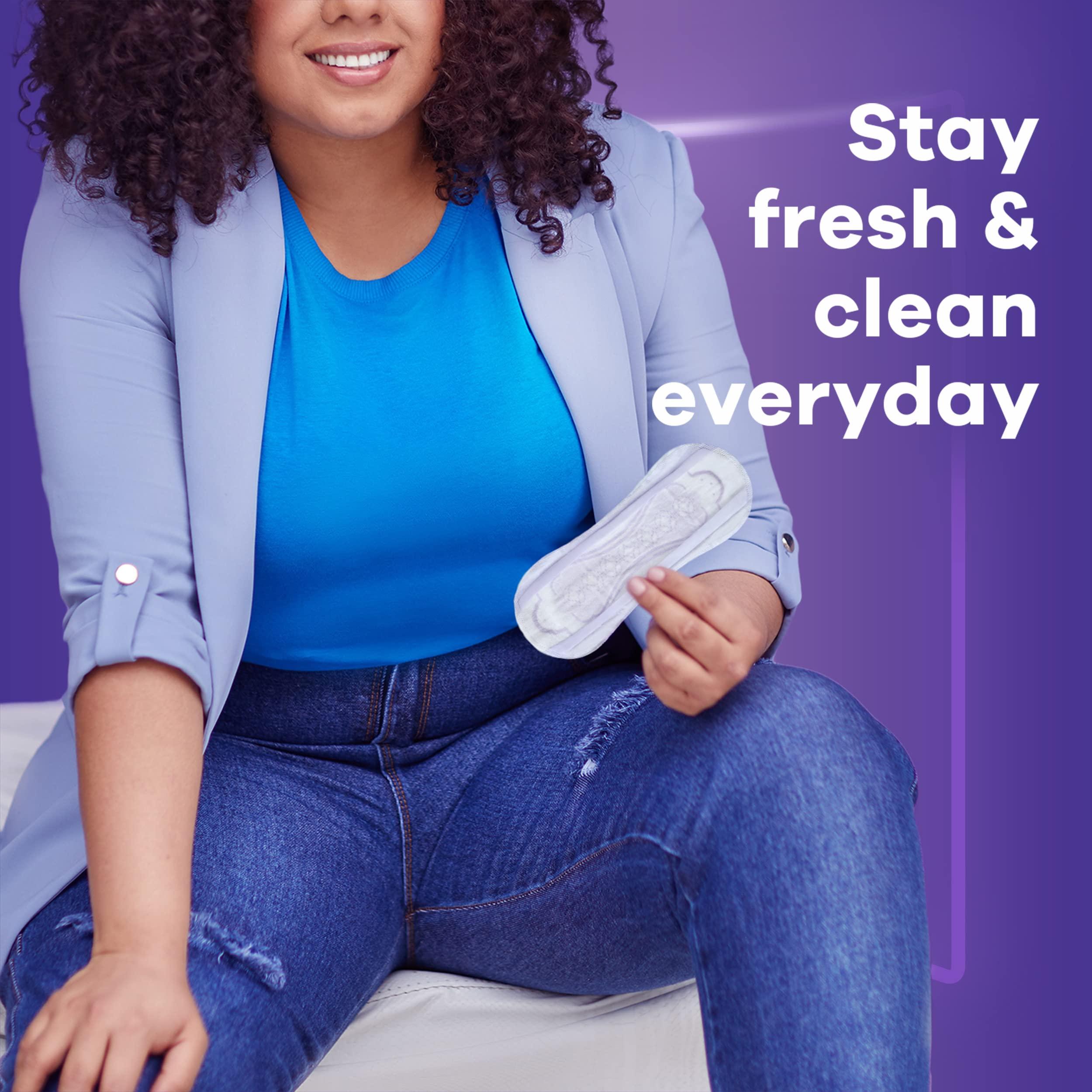 Always Always Xtra Protection 3-in-1 Daily Liners for Women, Extra Long, 60 CT