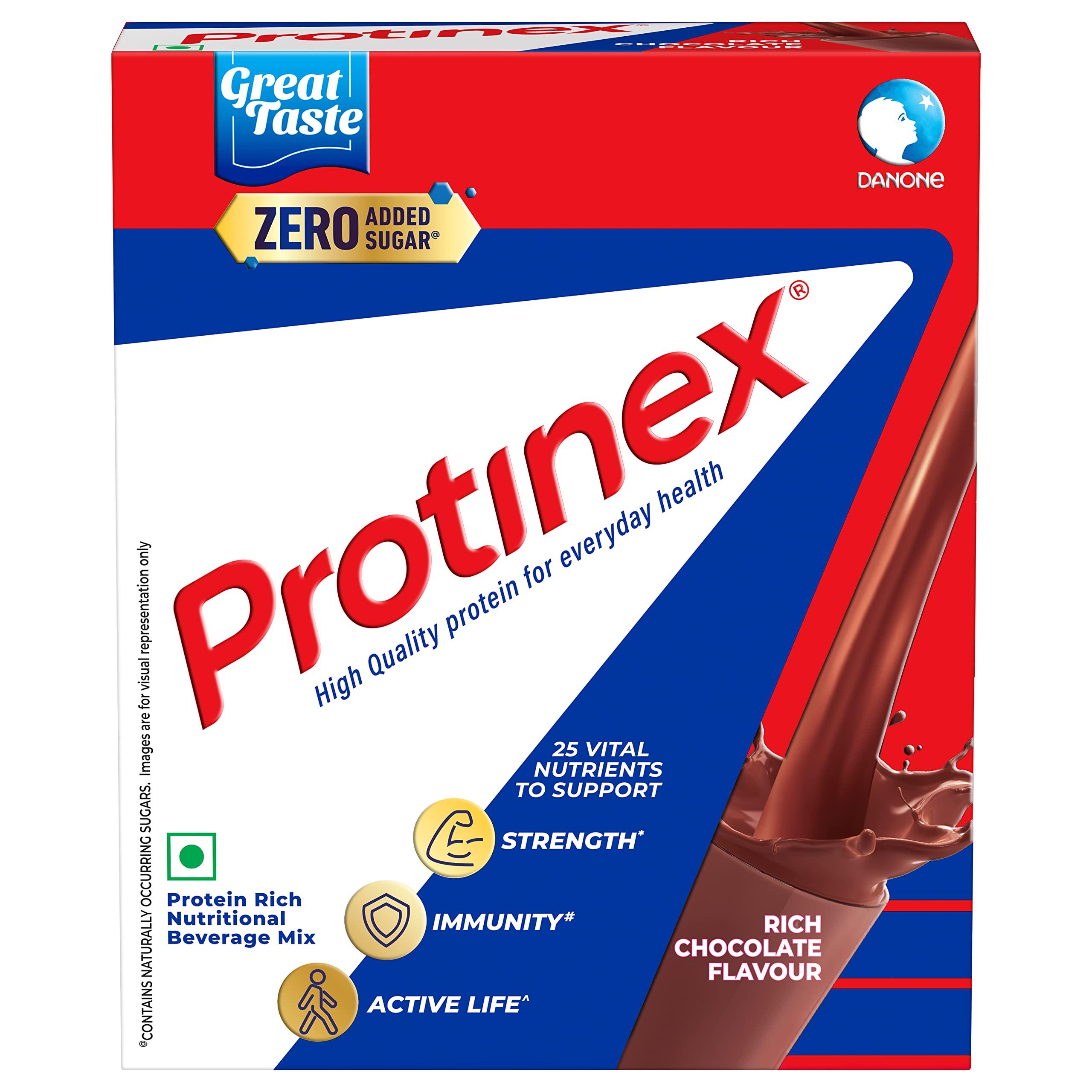 Protinex Protinex Health And Nutritional Drink Mix with High protein & 10 Immuno Nutrients, Tasty Chocolate, 1 Kg & Health And Nutritional Drink Mix with High protein&10 Immuno Nutrients, Tasty Chocolate, 250g