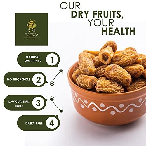 DIET TATWA Diet Tatwa Premium Dried Dates Sukha Khajur/Khajoor | Peela Chuara | Yellow Dry Dates | Peela Sukha Khajoor | Deluxe Size Chuara Dry Fruit | 100g Pack