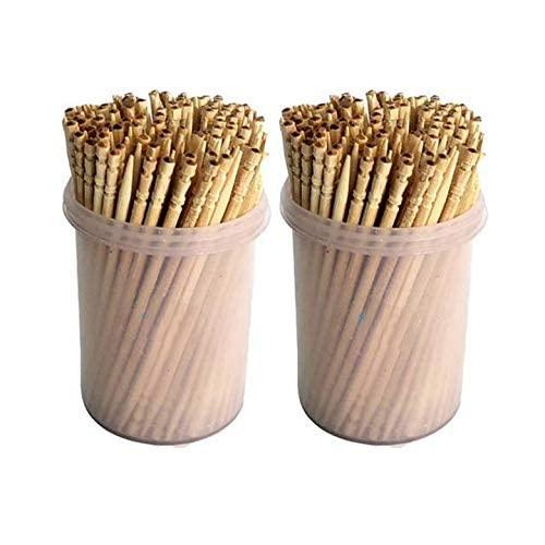 Red Champion Red Champion Teeth Cleaning Dental Floss,Teeth Stick Toothpicks Dental Flossers Picks Oral Hygiene, Bamboo Wooden Toothpicks Stick (Pack of 200 Sticks Pack of 2 Box)