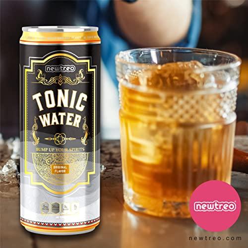 Newtreo Newtreo Tonic Water | Strong Quinine | Indian Tonic | Original Flavour | Pack of 6 x 250ml cans | 100% Recyclable cans