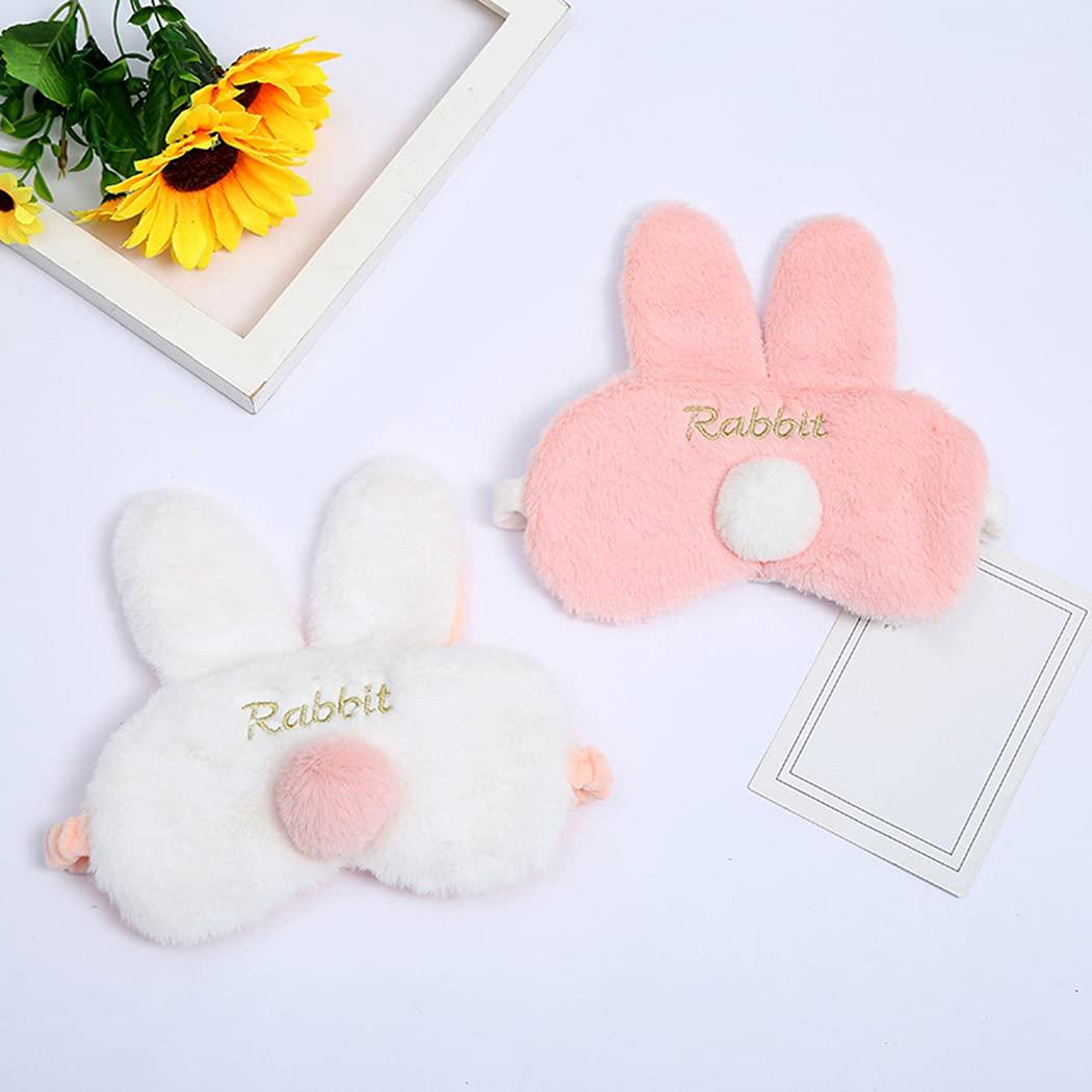 Dorakitten Dorakitten Sleep Mask Plush Rabbit Fashion Nonslip Cute Eye Cover Night Blindfold Eye Shades Eye Compress Mask for Ladies Girls