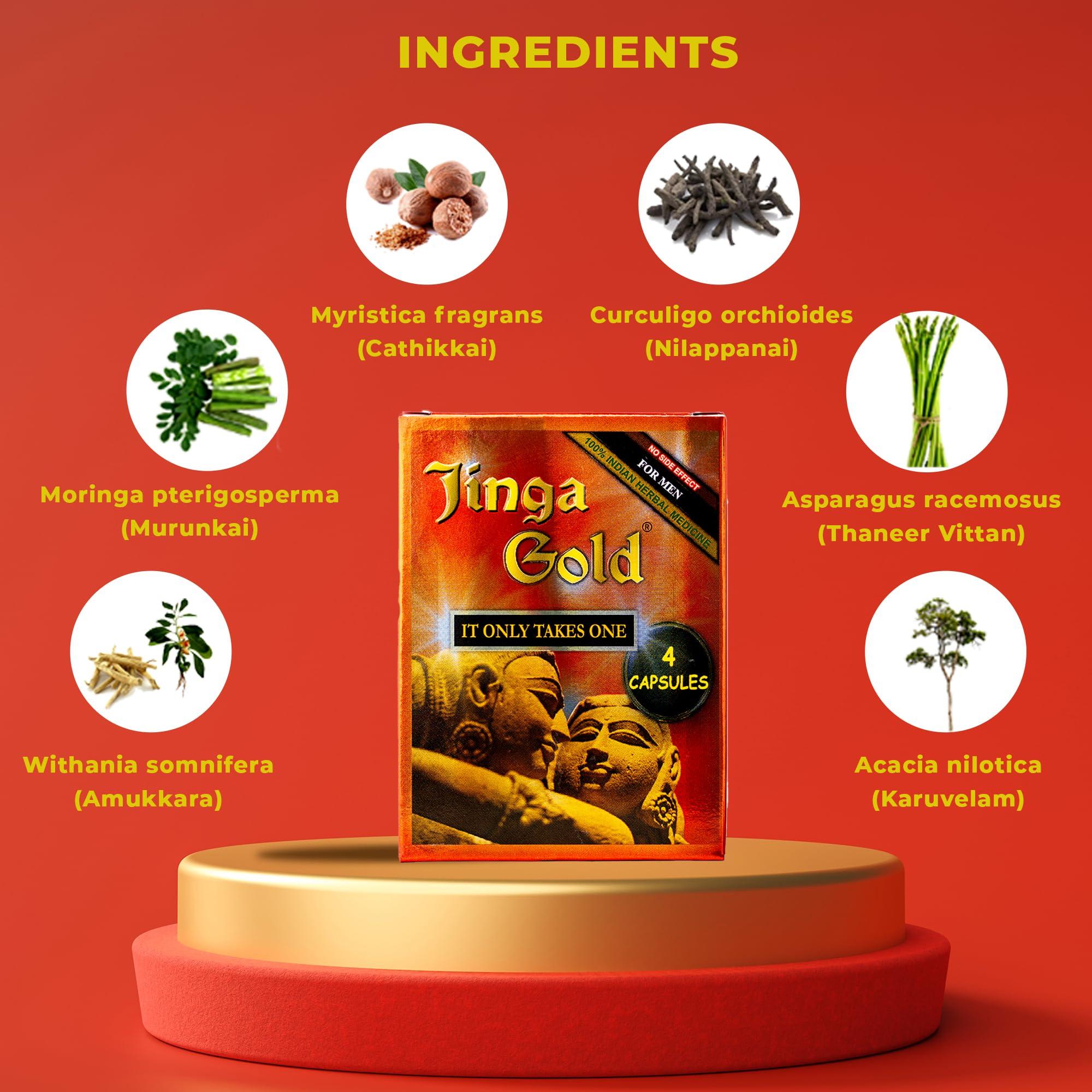 JINGA GOLD Jinga Gold 4 - (Pack of 1) 4 Jinga Gold is a wellness supplement that enhances energy, endurance, and overall wellness.