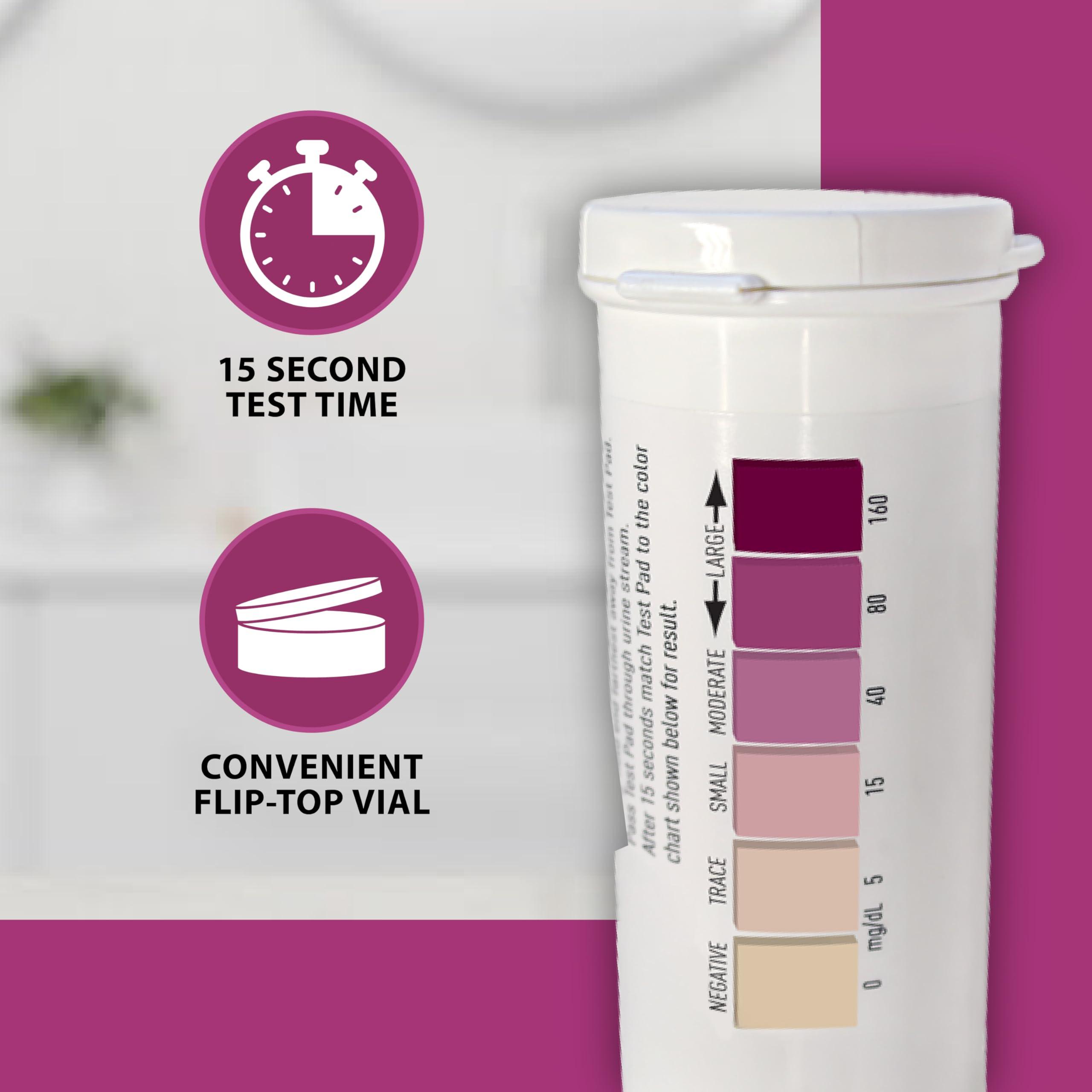 TRUEplus TRUEplus Ketone Test Strips Ideal for Low-carb dieters and People with Diabetes Made in USAUrinalysis Test Sticks (100)