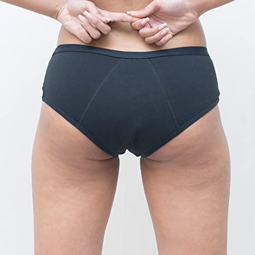 SochGreen SochGreen Organic Cotton Reusable, Washable, Leak Proof, Stain Free & White Discharge Panty- Use with Pad or Cup or Sanitary Napkin- Hipster (1 pc, 3XL)