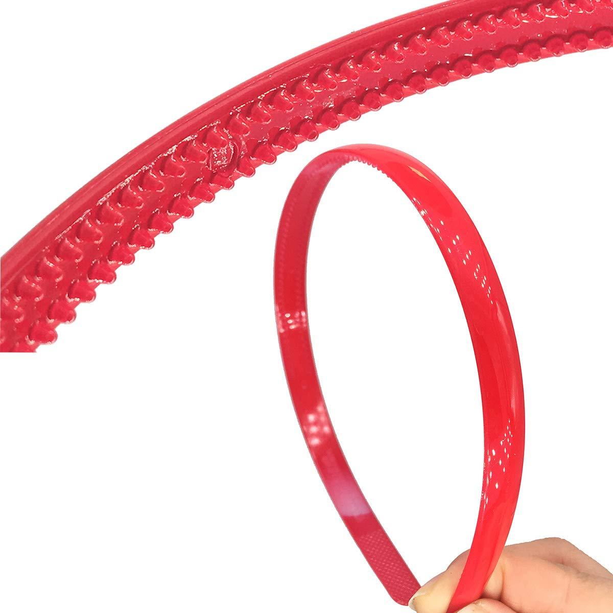 Yazon 15Mm Witdh: Yazon 15Mm Plastic Teeth Women Headbands Bright Color Hard Girl\'S Kids Headband Pack Of 14