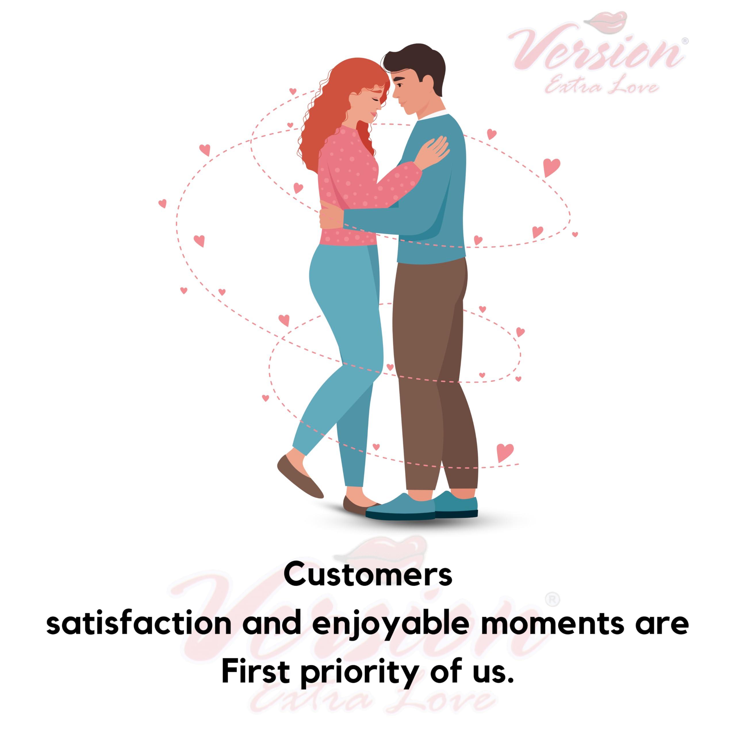 Version Extra Love Version Extra Love Version (Extra Dotted, Extra Time) 20s, Pack of 2 (Mint + Strawberry) Condoms for Men