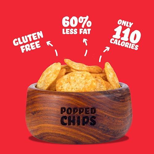 BRB BRB Popped Potato Chips | Not Baked, Not Fried | 8 Packs X 52 Grams | 2 Flavours - Bhel (4) & Sweet Chipotle (4) | 60% Less Fat | Low Calorie | Healthy Snack