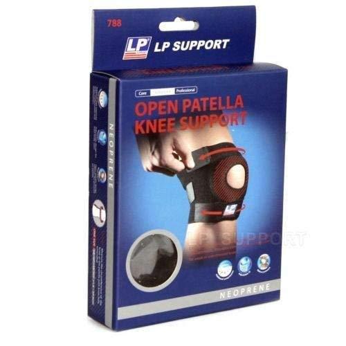 LP Supports LP 788 Open Patella Knee Support Black (One Size Fits All)