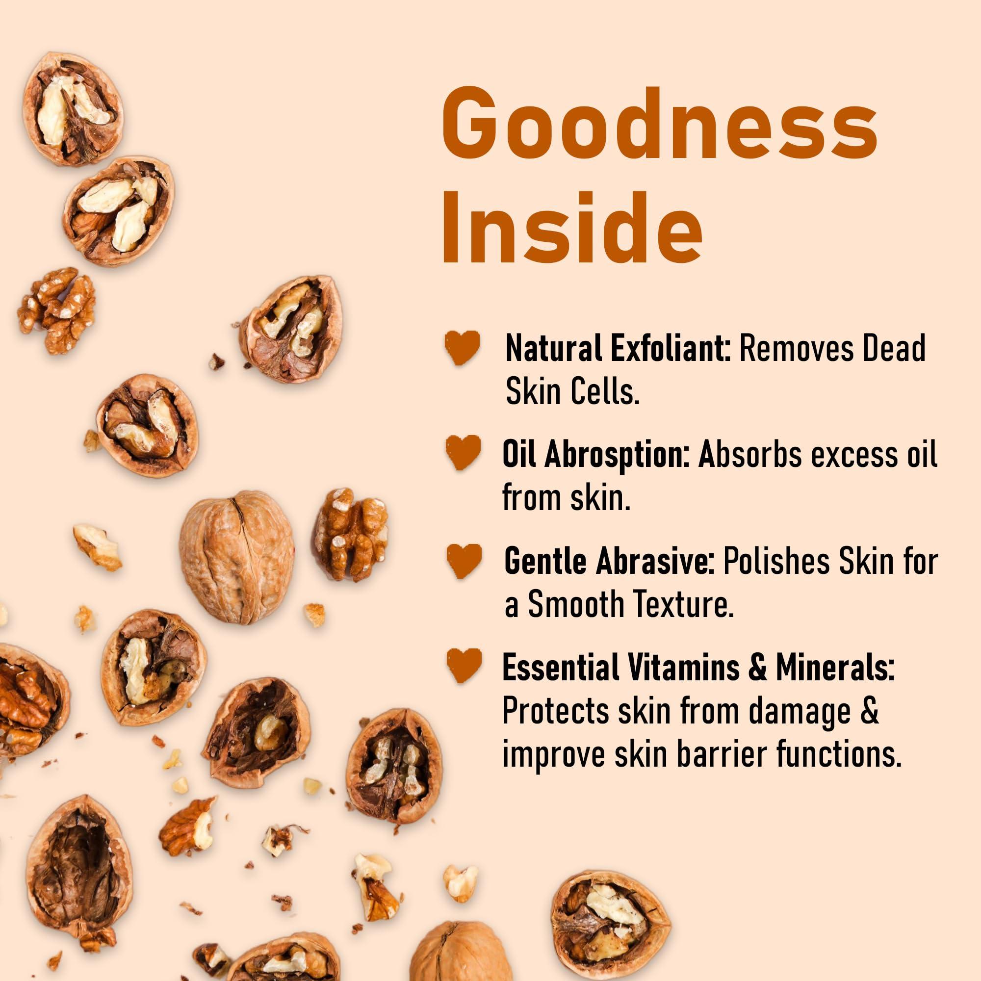 mi nature mi nature Walnut Shell Powder - No Silica or Any Artifical Additives - For Homemade Natural Scrub Formula| 100% Pure, Natural & Cruelty Free - 227g/1/2 lbs/8 oz