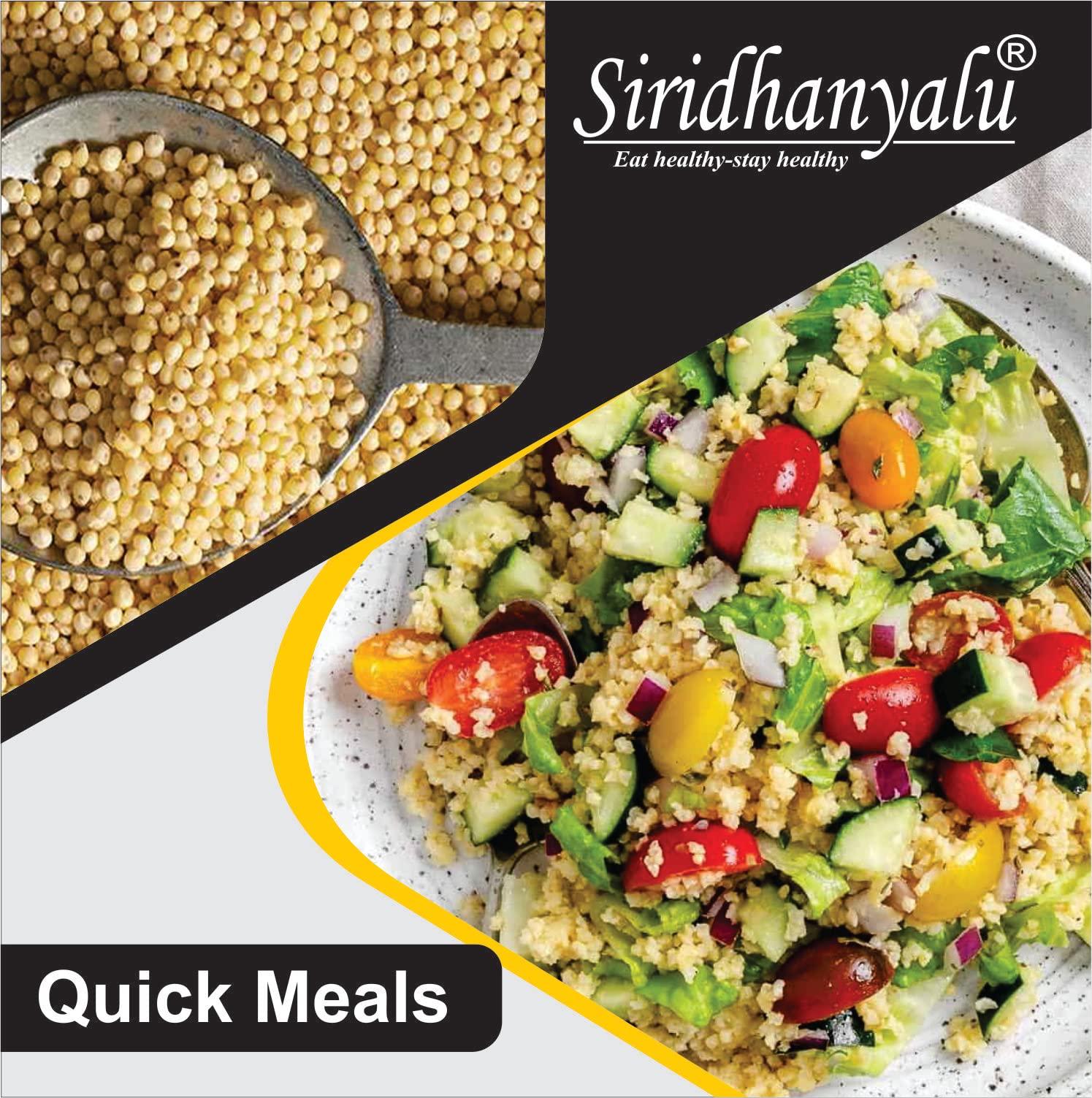 SIRIDHANYALU siridhanyalu Unpolished Millet Siridhanya 5 Types of Organic Millets Rice Little Kodo Browntop Barnyard & Foxtail -Punjabi (Gwt. 3500Gm)