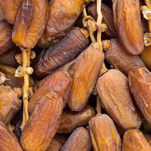 DRY FRUIT HUB Dry Fruit Hub Tunisian Dates 2kg Pack Of 4 Each 500g Fresh Tunisian Khejur/khajur, Deglet Nour Branched Dates/khajoor
