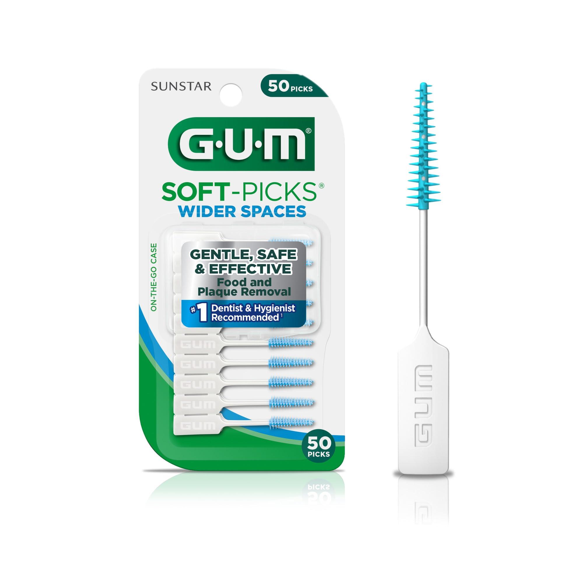 Gum GUM Soft-Picks Wider Spaces Dental Picks (Pack of 50)