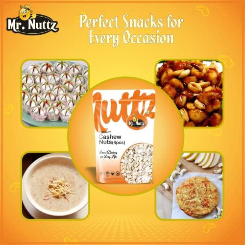 Mr.NUTTZ Mr.Nuttz Premium 4pc Broken Cashews Nut Tukda Kaju 1kg (Pack Of 2-500g Each)