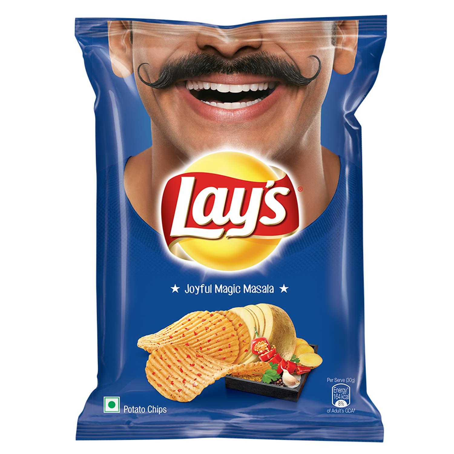 Lay\'s Lay\'s Potato Chips - India\'s Magic Masala Pouch, 90 g