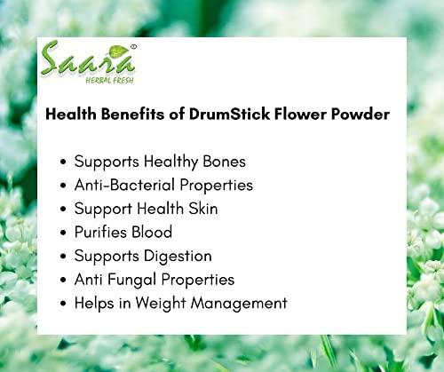 VS Products VS Products Moringa Flower Powder,(50grams) Murungai Poo Powder, Drumstick Flower, Dry Murungai Poovu Powder, for Making Herbal Tea, Soup, Salads, 50g(Pack of 1 X 50gm)