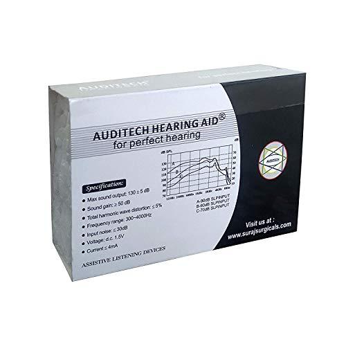 AUDITECH AUDITECH Black For Both Ears Pocket Model Hearing aid (Black)