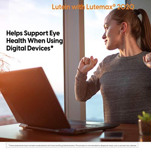 Doctor\'s BEST Doctors Best Lutein Featuring Lutemax and Meso-Zeaxanthin Supplement 20 mg (Support Visual Function) - 60 Softgels