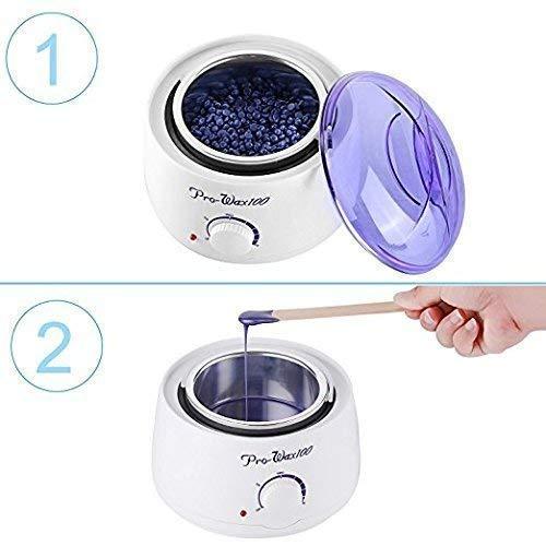 Generic Pro Wax Hot Wax Heater for Body and Facial Waxing, 100 Watts, IAS Pro Wax 100 Model, Black