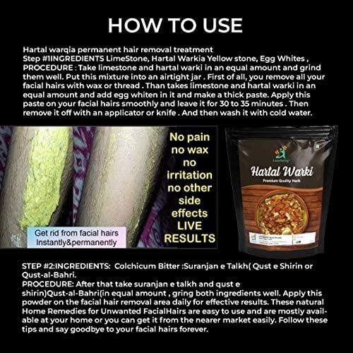 LEANBEING Herbvaveda- Hartal warqi 100grm | Hartal Warki | For Hair removal