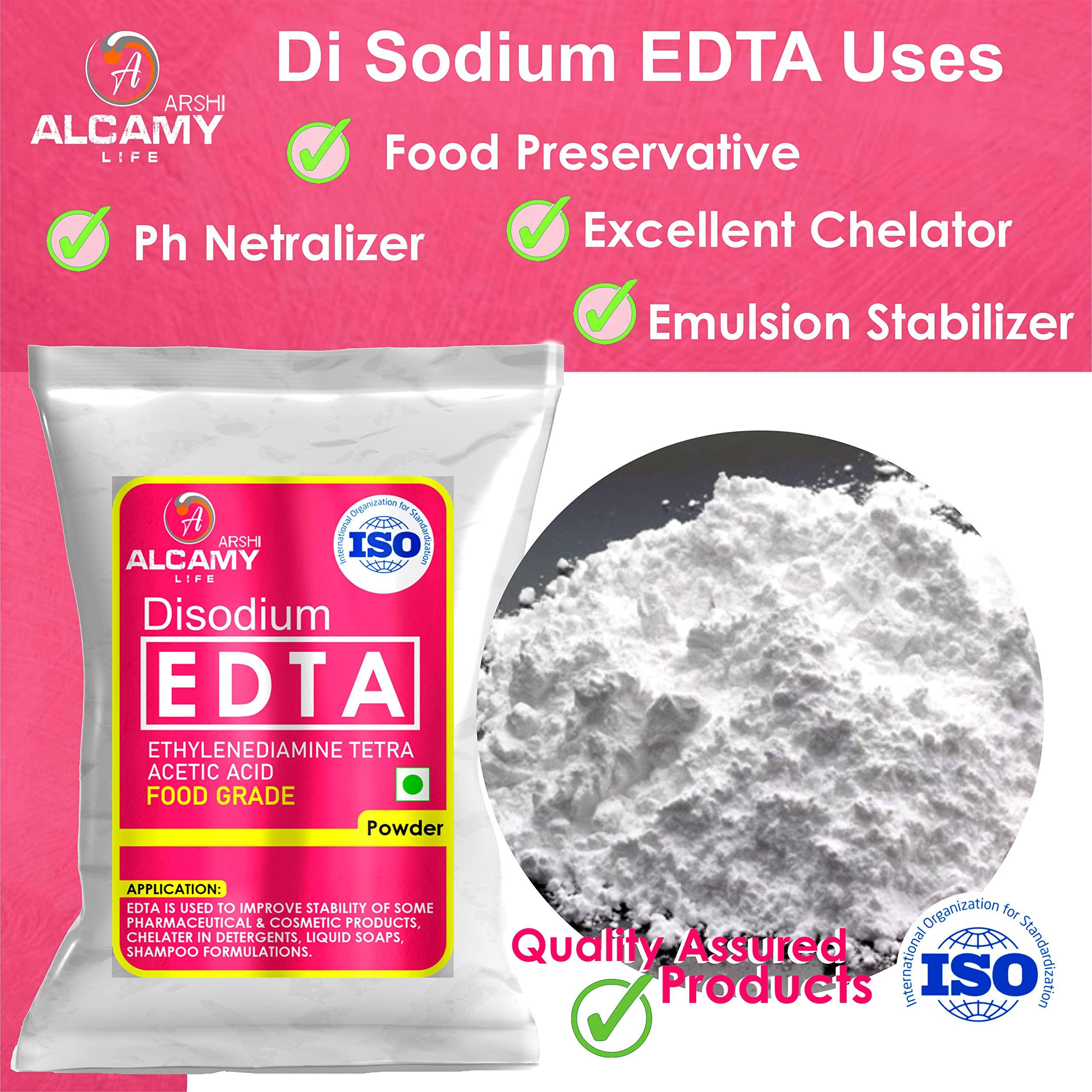 ARSHI A ALCAMY LIFE AAAL 100% Pure Disodium EDTA Powder (Food Grade) (200 GRAM)