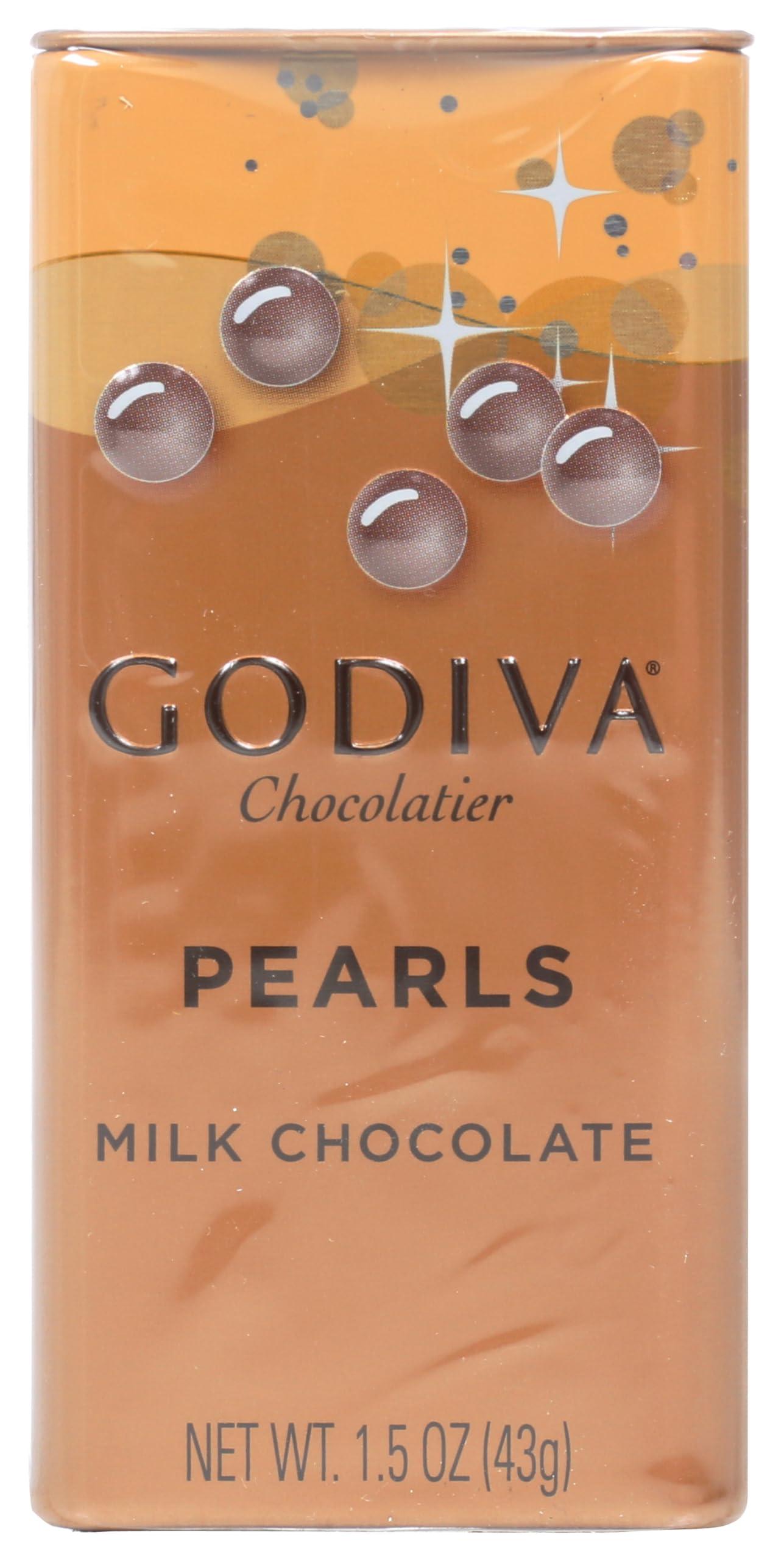 Godiva Godiva Pearls Milk Chocolate Tin, 43g