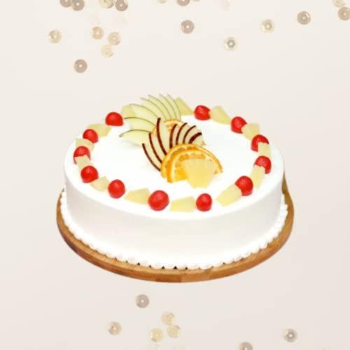 80 ROSE GARDEN 80RoseGarden | Cake for valentine Day | Gift For Someone Special, Lover | Fresh Fruit Cake 500 Grams | 01 Printed Mug | 01 Greeting Card | Next Day Delivery