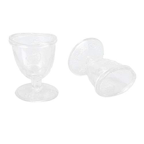 RCSP RCSP eye wash cup made up of non toxic plastic for yoga pack of 1 pair (TRANSPARENT)
