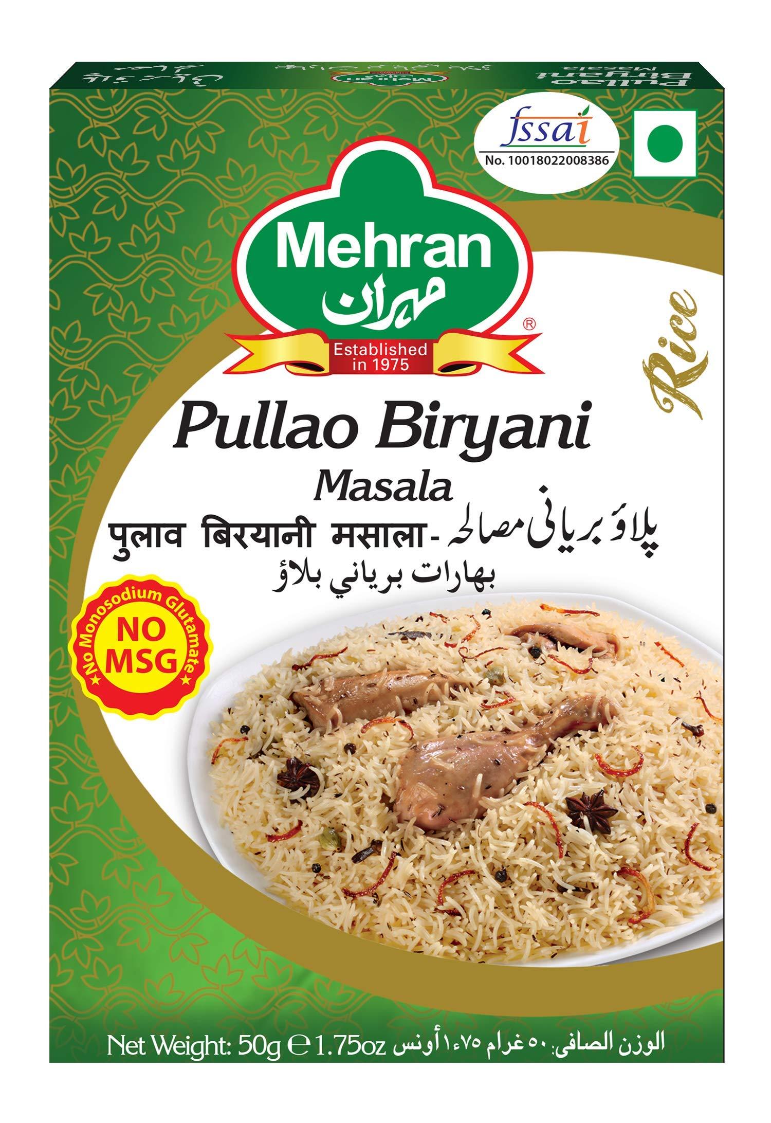 Mehran Mehran Pullao Biryani Masala , 50 GMS (Pack of 4 )