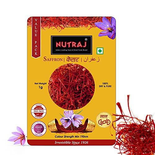 Nutraj Nutraj Saffron, Original and Pure Kesar | Keshar for Health, Beauty, Food, Wellness and Pooja | ISO Certified | 10 Gram (Blister Pack 1 Gram x 10)
