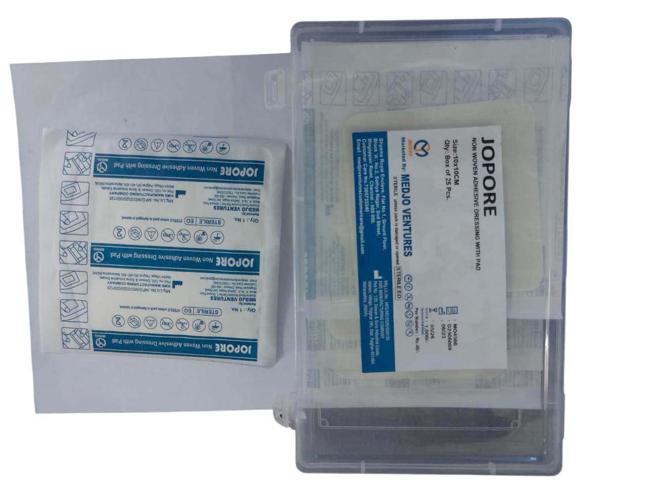 JOMED JOMED JOPORE NON WOVEN ADHESIVE DRESSING WITH PAD SIZE : 10 X 10 CM BOX OF 25 PCS