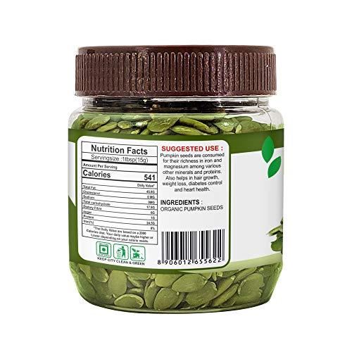 MR. KOOL Organic Natural Raw Pumpkin Seeds for Eating 100g | Organic Kashmir Saffron 1 gm Original Kesar Premium A++ Grade | 101g Combo |