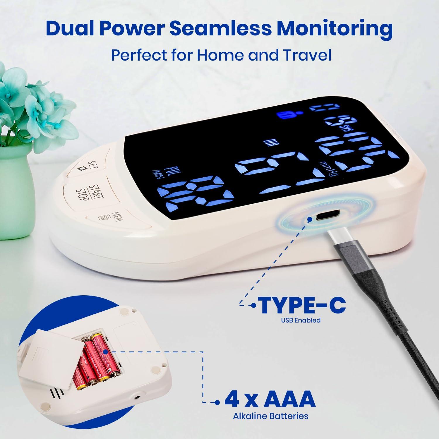 AGEasy AGEasy (Max Group) Fully Automatic Digital Blood Pressure Monitor | 2 Years Warranty | Portable, Lightweight BP Machine for Monitoring Hypertension & Managing Heart Health| Arm Circumference (22-42cm)
