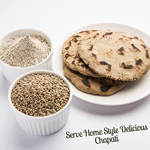 SAPPHIRE FOODS SAPPHIRE FOODS Organic Bajari Flour | Pearl Millet, Sajjalu, Kambu Flour | Bajri Atta | Vegan | Gluten Free | No Preservatives | ZipLock Packed (500g)