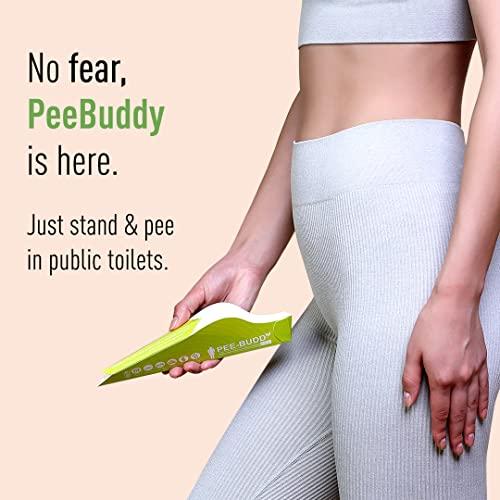 PEE BUDDY PEE BUDDY 5 Funnels Disposable Female Urination Device for Women | Portable, Leak-proof Stand and Pee Funnels for Women, Girls| Public Toilets, Travel, Camping, Hiking and Outdoor Activities