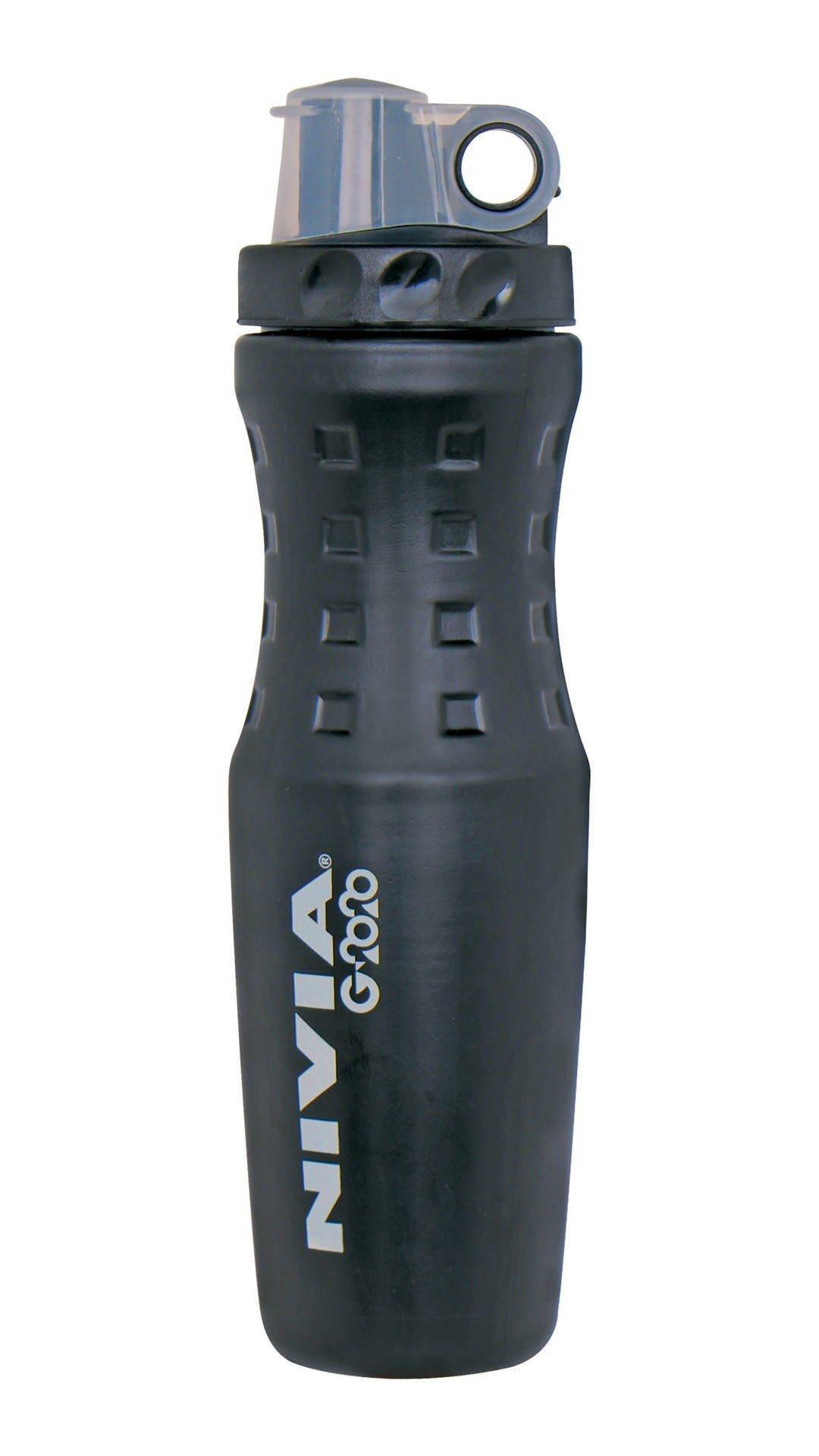 Nivia Nivia G 20-20 Plastic Sipper/Bottle - Black (600 ml, Pack of 1) Wrist Support (Black)