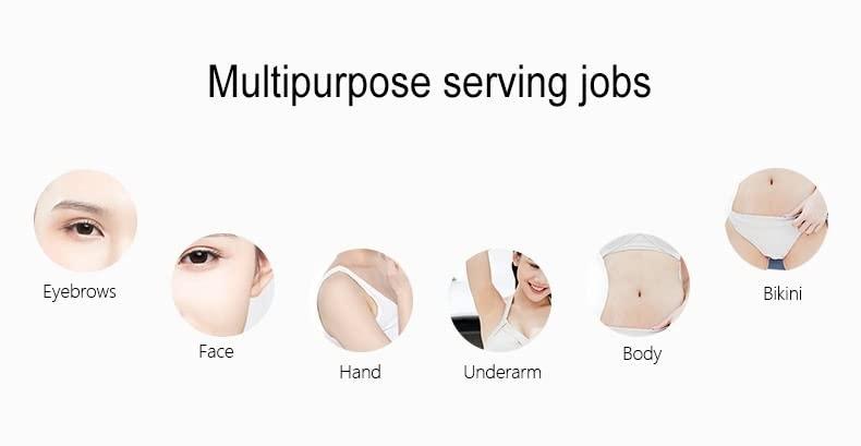 GLAVON Eyebrow Razor face razors for women & Girls + Nexa Gold Bleach 20 gm [ Hot Deal Pack of 10 ]