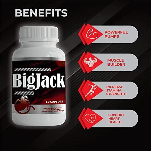 Health-Care Big Jack 60 Capsule Optimizes Male Performance Assists Muscle Growth